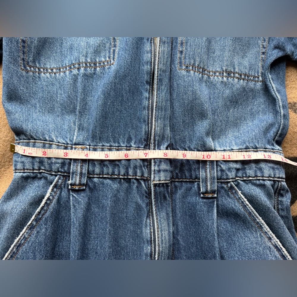 Free People Denim Jumpsuit Women’s Small - Picture 4 of 9
